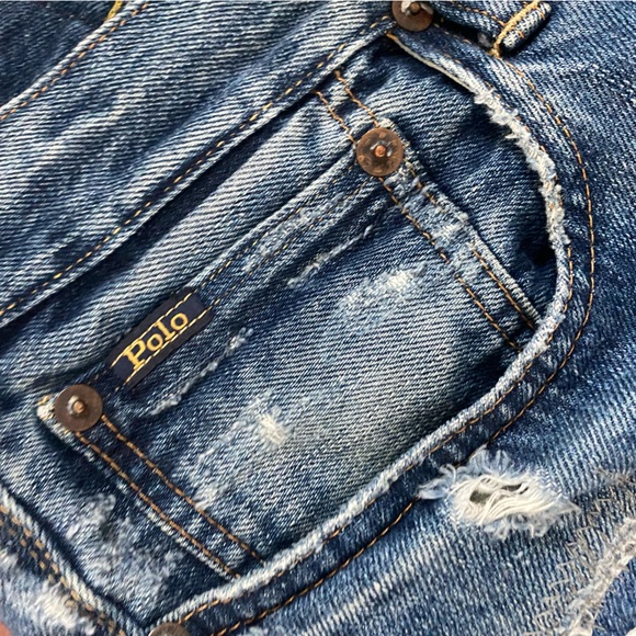 RALPH LAUREN AZTEC PATCHWORK JEANS - Picture 6 of 7